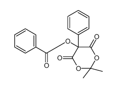 (2,2-dimethyl-4,6-dioxo-5-phenyl-1,3-dioxan-5-yl) benzoate Structure