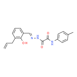 2-[2-(3-allyl-2-hydroxybenzylidene)hydrazino]-N-(4-methylphenyl)-2-oxoacetamide结构式