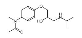 N-[4-[2-Hydroxy-3-[(1-methylethyl)amino]propoxy]phenyl]-N-methylacetamide structure