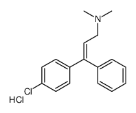 (E)-3-(4-chlorophenyl)-N,N-dimethyl-3-phenylprop-2-en-1-amine,hydrochloride Structure