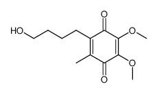 2,3-dimethoxy-5-methyl-6-(4'-hydroxybutyl)-1,4-benzoquinone结构式