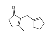 2-(cyclopenten-1-ylmethyl)-3-methylcyclopent-2-en-1-one结构式