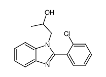 1-[2-(2-chloro-phenyl)-benzoimidazol-1-yl]-propan-2-ol结构式