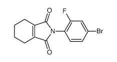 2-(4-bromo-2-fluorophenyl)-4,5,6,7-tetrahydroisoindole-1,3-dione结构式