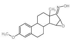 15β,16β-Epoxy-3-methoxyoestra-1,3,5(10)-trien-17-oxim Structure