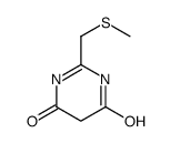 2-(methylsulfanylmethyl)-1H-pyrimidine-4,6-dione结构式
