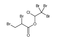 2,2,2-tribromo-1-chloroethyl 2,3-dibromopropionate structure