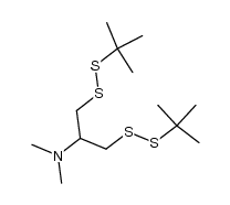 1,3-bis(tert-butyldisulfanyl)-N,N-dimethylpropan-2-amine Structure