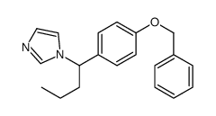 1-[1-(4-phenylmethoxyphenyl)butyl]imidazole结构式