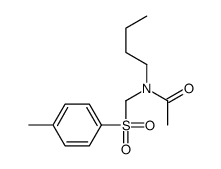 N-butyl-N-[(4-methylphenyl)sulfonylmethyl]acetamide Structure