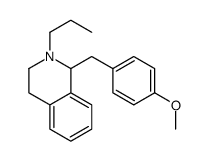 1-[(4-methoxyphenyl)methyl]-2-propyl-3,4-dihydro-1H-isoquinoline结构式
