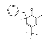 6-benzyl-4-t-butyl-2,6-dimethylcyclohexa-2,4-dienone结构式