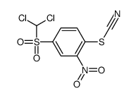 [4-(dichloromethylsulfonyl)-2-nitrophenyl] thiocyanate结构式