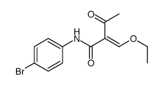 N-(4-bromophenyl)-2-(ethoxymethylidene)-3-oxobutanamide Structure