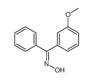 N-[(3-methoxyphenyl)-phenylmethylidene]hydroxylamine Structure