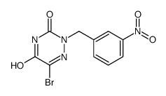 6-bromo-2-[(3-nitrophenyl)methyl]-1,2,4-triazine-3,5-dione Structure
