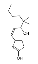 5-(3-hydroxy-4,4-dimethyloct-1-enyl)pyrrolidin-2-one Structure