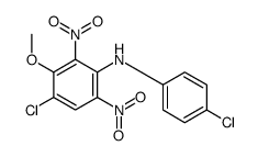 4-chloro-N-(4-chlorophenyl)-3-methoxy-2,6-dinitroaniline Structure