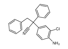 2-(4-Amino-3-chloro-phenyl)-2,3-diphenyl-propionitrile结构式