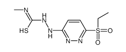 1-[(6-ethylsulfonylpyridazin-3-yl)amino]-3-methylthiourea结构式