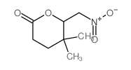 5,5-dimethyl-6-(nitromethyl)oxan-2-one结构式