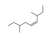 3,7-dimethylnonan-(Z)-4-ene Structure