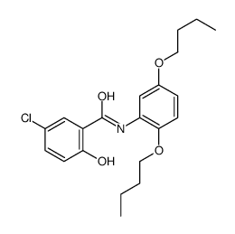 5-chloro-N-(2,5-dibutoxyphenyl)-2-hydroxybenzamide Structure