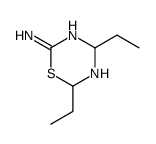 2,4-diethyl-3,4-dihydro-2H-1,3,5-thiadiazin-6-amine结构式