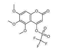 5,6,7-trimethoxy-4-trifluoromethylsulfonyloxychromen-2-one Structure