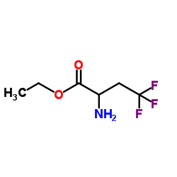 2-Amino-4,4,4-trifluoro-butyric acid ethyl ester Structure