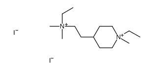 ethyl-[2-(1-ethyl-1-methylpiperidin-1-ium-4-yl)ethyl]-dimethylazanium,diiodide Structure