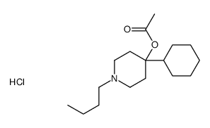 (1-butyl-4-cyclohexylpiperidin-4-yl) acetate,hydrochloride结构式