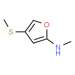 2-Furanamine,N-methyl-4-(methylthio)- Structure