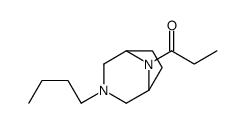 3-Butyl-8-propionyl-3,8-diazabicyclo[3.2.1]octane structure