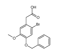 2-(2-bromo-5-methoxy-4-phenylmethoxyphenyl)acetic acid Structure