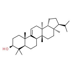 (21β)-D:C-Friedo-B':A'-neogammacer-9(11)-en-3β-ol structure