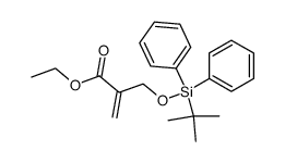 2-[(tert-butyl(diphenyl)silyloxy)methyl]acrylic acid ethyl ester Structure