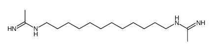 N'-[12-(1-aminoethylideneamino)dodecyl]ethanimidamide Structure