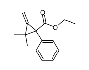 2,2-Dimethyl-3-methylene-1-phenyl-cyclopropanecarboxylic acid ethyl ester结构式