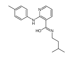 N-(3-methylbutyl)-2-[(4-methylphenyl)amino]pyridine-3-carboxamide structure