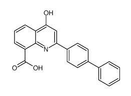 4-oxo-2-(4-phenylphenyl)-1H-quinoline-8-carboxylic acid Structure