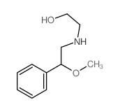 Ethanol,2-[(2-methoxy-2-phenylethyl)amino]- Structure