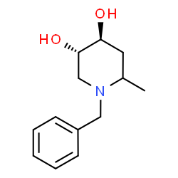 3,4-Piperidinediol, 6-methyl-1-(phenylmethyl)-, (3R,4R)-rel- (9CI)结构式