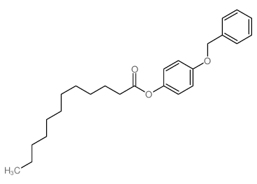 4-(苄氧基)苯基十二烷酸酯结构式