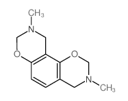 3,9-dimethyl-2,4,8,10-tetrahydro-[1,3]oxazino[6,5-f][1,3]benzoxazine结构式