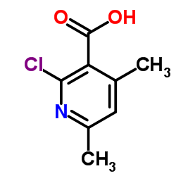 2-Chloro-4,6-dimethylnicotinic acid structure