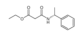 (R)-ethyl 3-oxo-3-((1-phenylethyl)amino)propanoate结构式