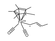 (η(5)-(CH3)5C5)Fe(CO)2CH2CH=CHCH3 Structure