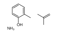 azane,2-methylphenol,2-methylprop-1-ene结构式