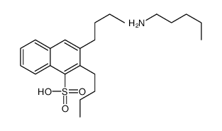2,3-dibutylnaphthalene-1-sulfonic acid,pentan-1-amine Structure